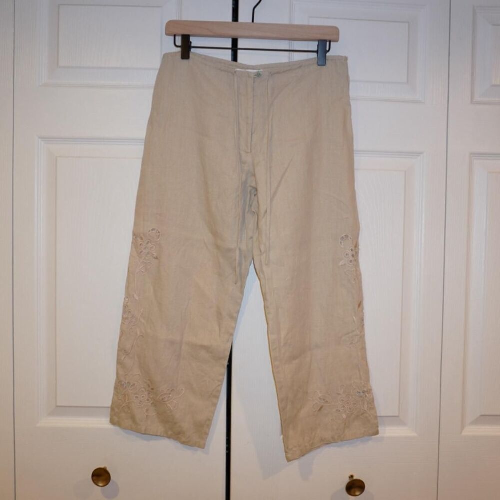 Unbranded Women's Cream and Tan Trousers